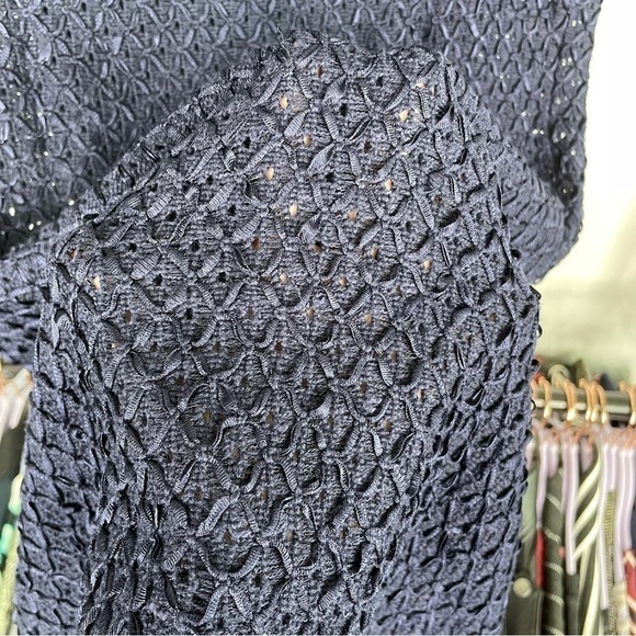 𝅺moth Navy Knit Ribbon Polo Sweater Dress - Picture 9 of 11